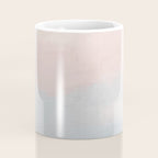 Soothing Seas I - Soft Pink and Blue Sunrise Horizon Ocean for Nursery Abstract Coastal Painting Art Coffee Mug Gallery Image 4