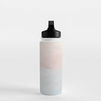 Soothing Seas I - Soft Pink and Blue Sunrise Horizon Ocean for Nursery Abstract Coastal Painting Art Water Bottle Gallery Image 3