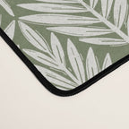 Linocut Palm Leaves - Paradise Green  Desk Mat Gallery Image 4
