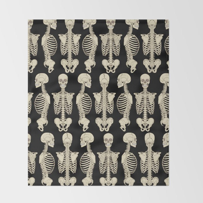 Skeletons Throw Blanket Gallery Image 2