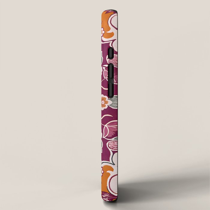 Ruby and Spice Floral Mandala iPhone Case Gallery Image 2