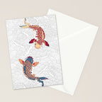 koi fish bold graphic Stationery Card Gallery Image 2
