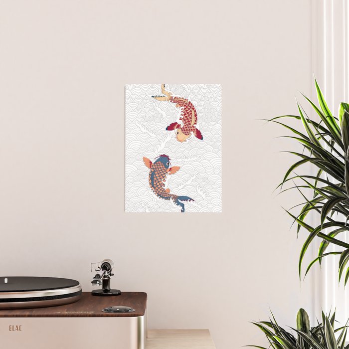 koi fish bold graphic Poster Gallery Image 2