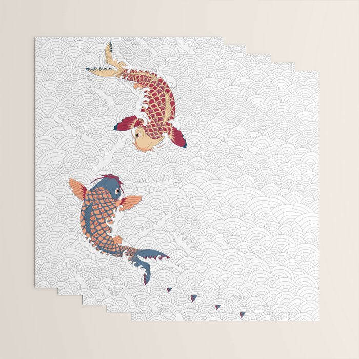 koi fish bold graphic Wrapping Paper Gallery Image 3