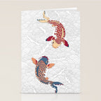 koi fish bold graphic Stationery Card Gallery Image 2