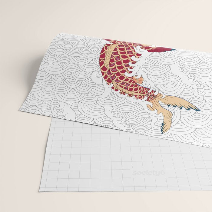 koi fish bold graphic Wrapping Paper Gallery Image 2