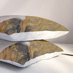 Freya's Tears - Starry Night (Golden Tears) portrait painting by Gustav Klimt Pillow Sham Gallery Image 3