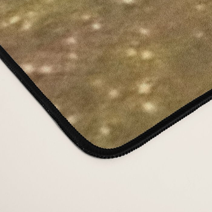 Freya's Tears - Starry Night (Golden Tears) portrait painting by Gustav Klimt Desk Mat Gallery Image 4