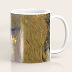 Freya's Tears - Starry Night (Golden Tears) portrait painting by Gustav Klimt Coffee Mug Gallery Image 1