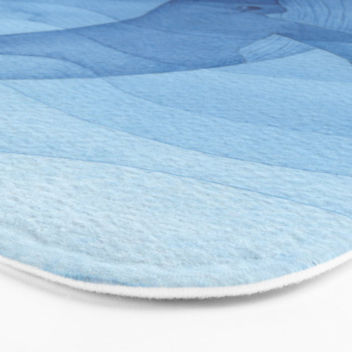 Whale blue ocean Bath Mat Gallery Image 3