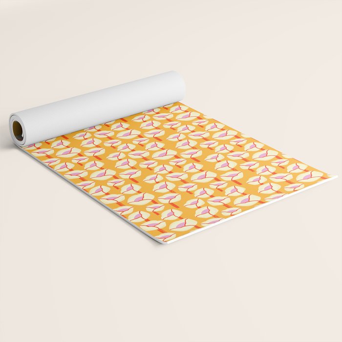 Chunky Blooms Pattern Yoga Mat Gallery Image 2