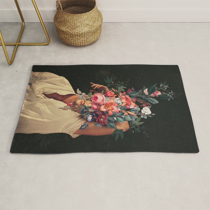 Roses Bloomed every time I Thought of You Rug Gallery Image 1