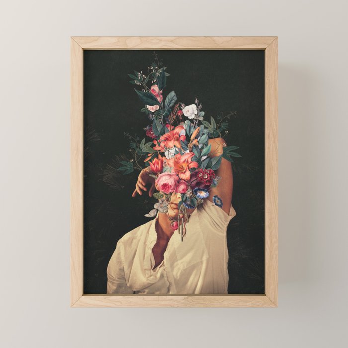 Roses Bloomed every time I Thought of You Mini Art Print Gallery Image 1