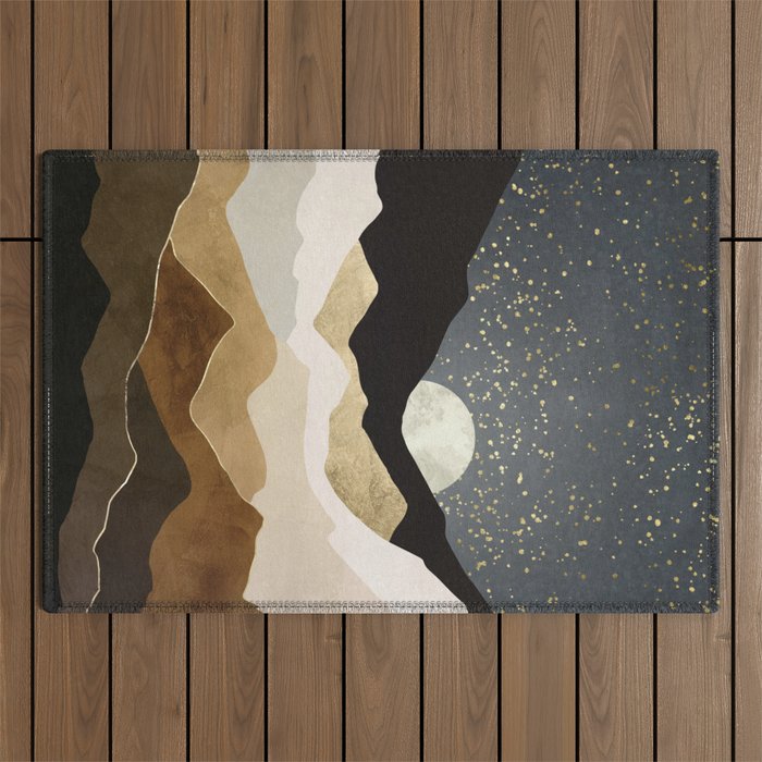 Golden Stars Outdoor Rug Gallery Image 1