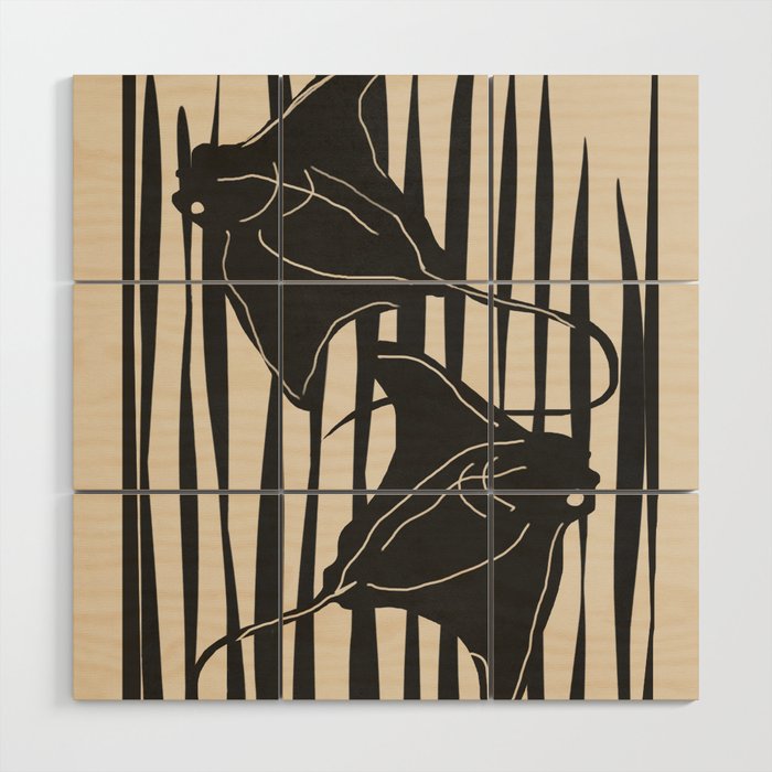 Stingrays 1 Wood Wall Art Gallery Image 1