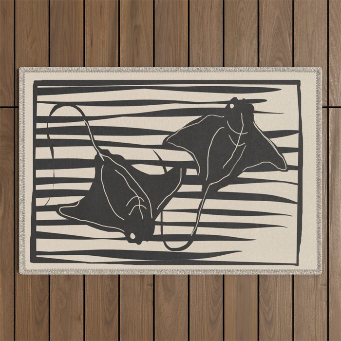 Stingrays 1 Outdoor Rug Gallery Image 1