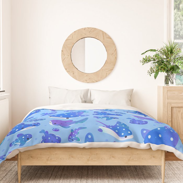 Polka dot shark Duvet Cover Gallery Image 3