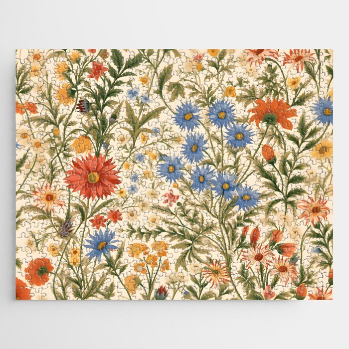 Countryside Bloom Arcane Floral Garden Jigsaw Puzzle Gallery Image 1