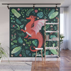 Tropical Dragon Wall Mural Gallery Image 1