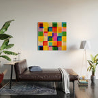 Colorful Windows Wood Wall Art Gallery Image 2