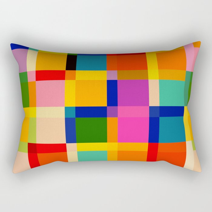 Colorful Windows Rectangular Pillow Gallery Image 2