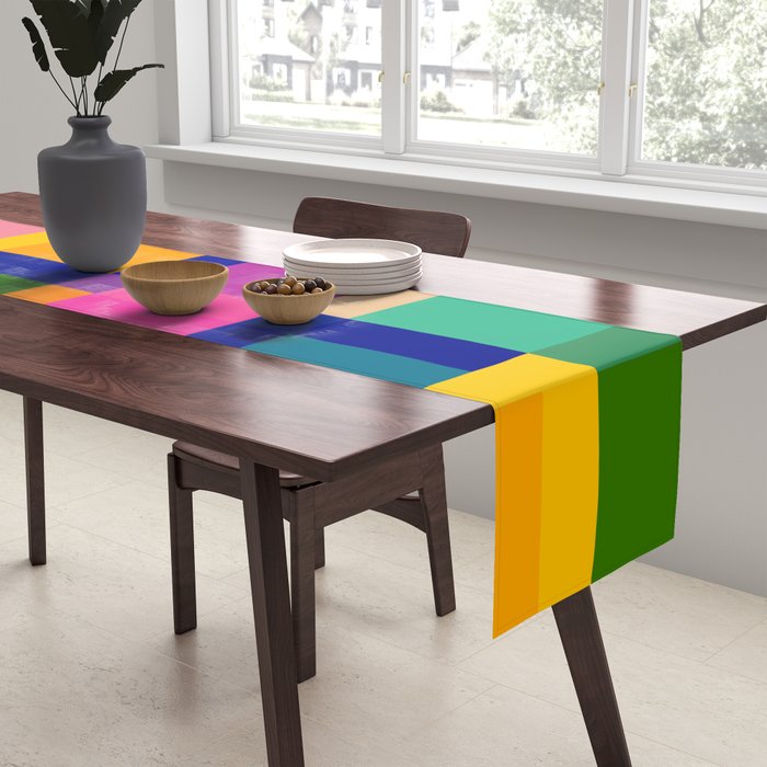 Colorful Windows Table Runner Gallery Image 2