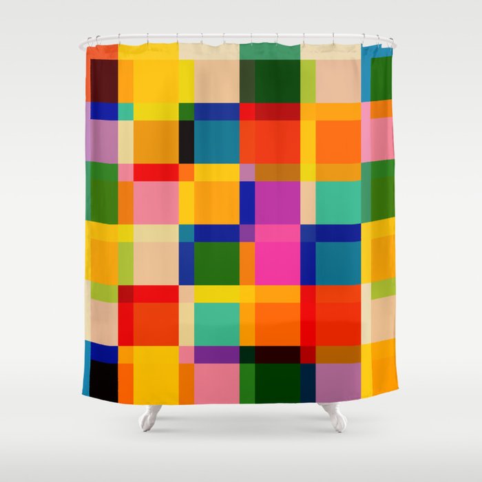 Colorful Windows Shower Curtain Gallery Image 1