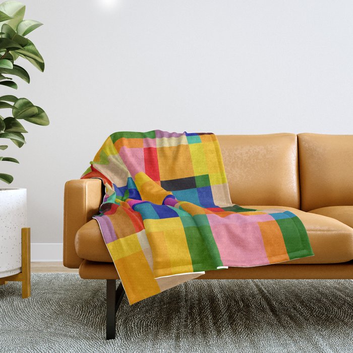 Colorful Windows Throw Blanket Gallery Image 1