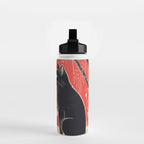 Forest Blossom Black Cat Pair Water Bottle Gallery Image 2