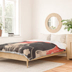 Forest Blossom Black Cat Pair Duvet Cover Gallery Image 2