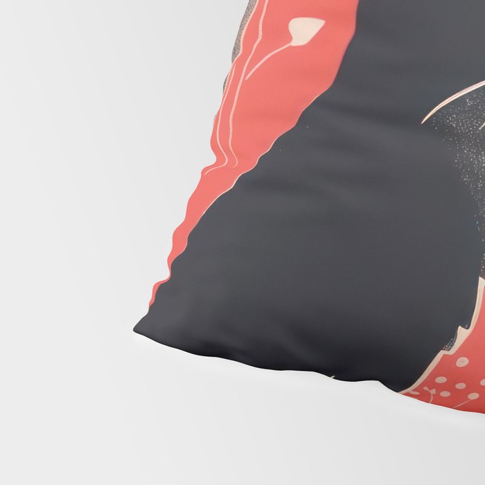 Forest Blossom Black Cat Pair Pillow Sham Gallery Image 4