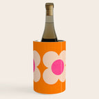 Retro Blossom - orange pink Wine Chiller Gallery Image 3
