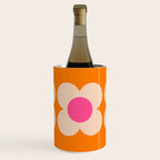 Retro Blossom - orange pink Wine Chiller Gallery Image 1