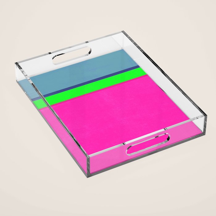 stripe study 43 Acrylic Tray Gallery Image 1