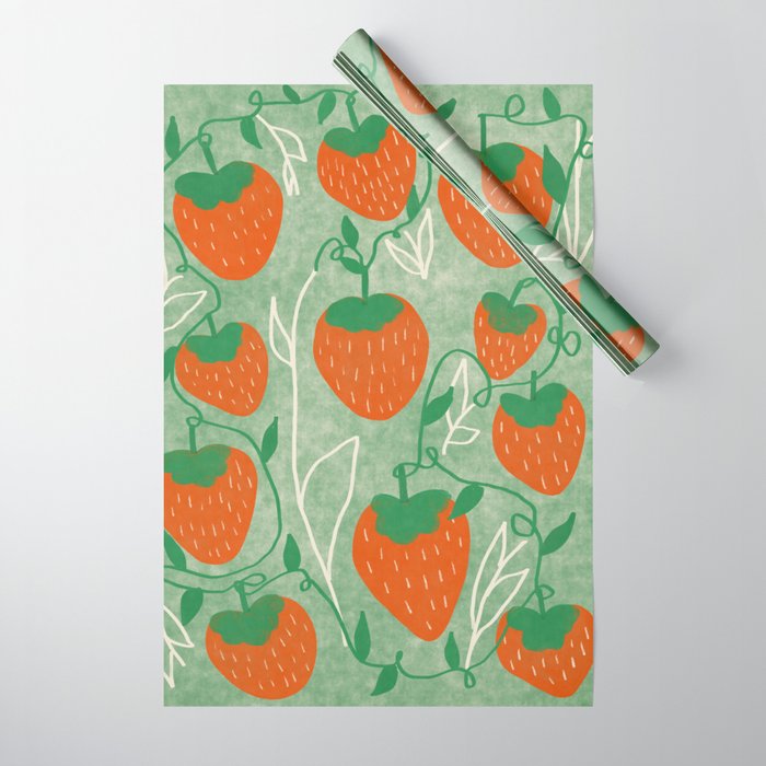 Strawberries Wrapping Paper Gallery Image 1
