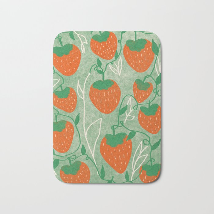Strawberries Bath Mat Gallery Image 1