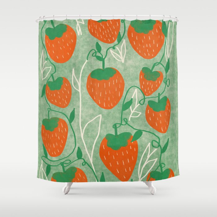 Strawberries Shower Curtain Gallery Image 1