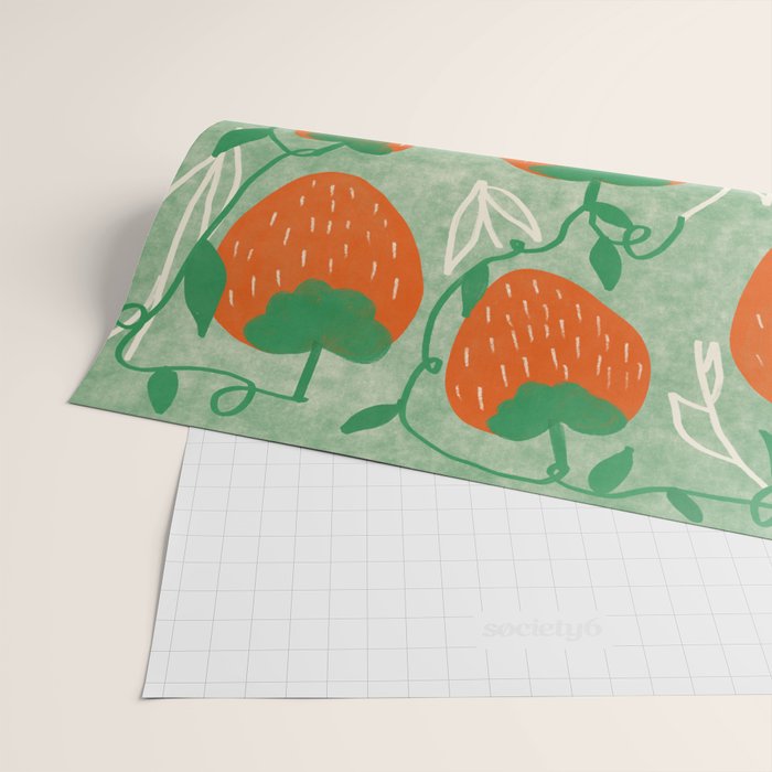 Strawberries Wrapping Paper Gallery Image 2