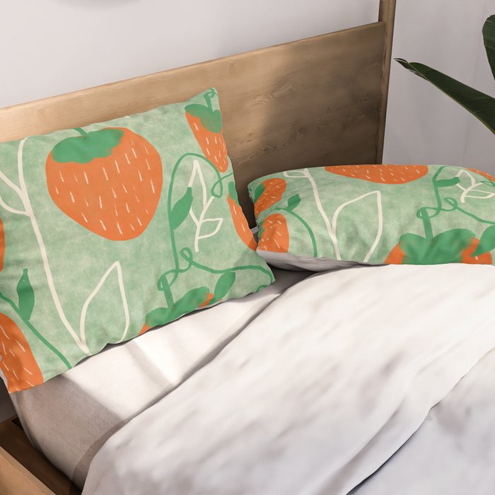 Strawberries Pillow Sham Gallery Image 2