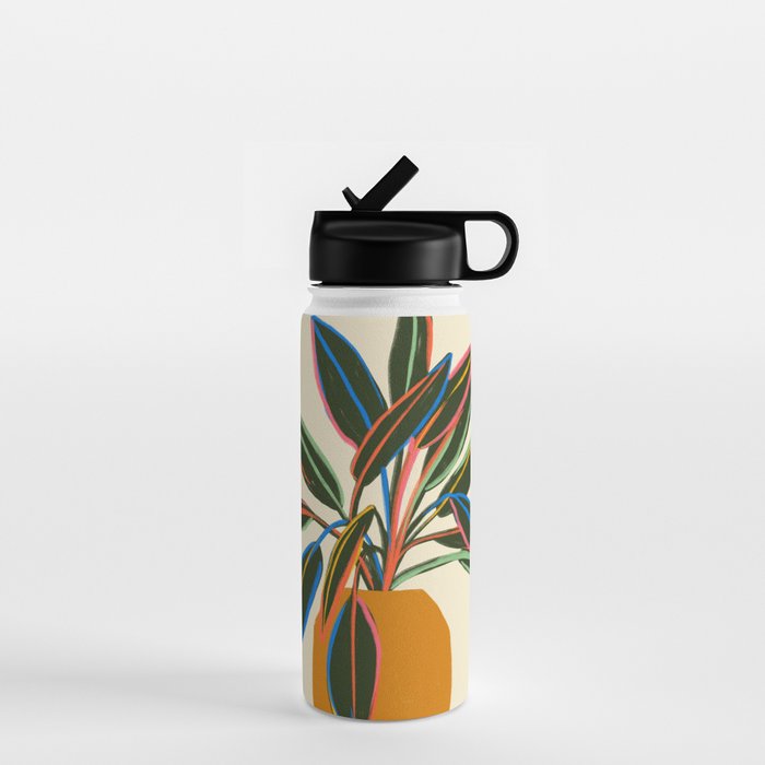 PLANT WITH COLOURFUL LEAVES  Water Bottle Gallery Image 1