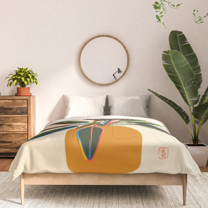 PLANT WITH COLOURFUL LEAVES  Comforter Gallery Image 3