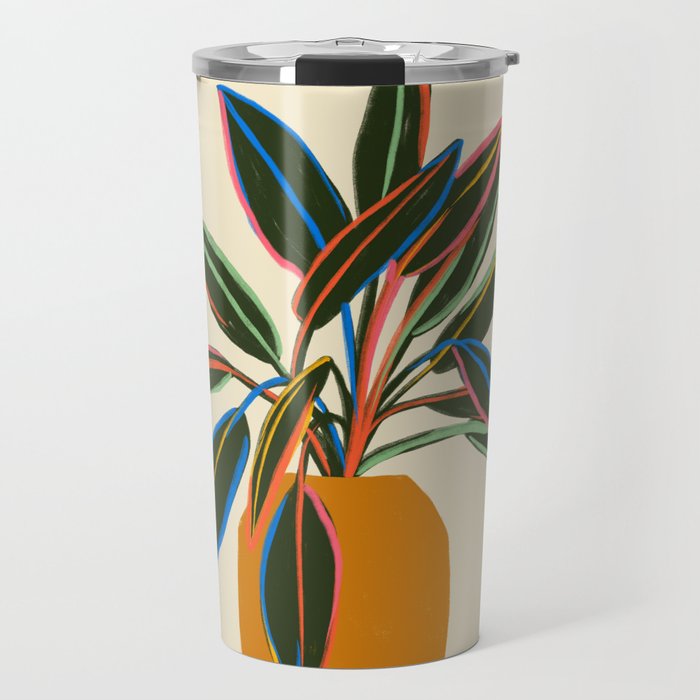 PLANT WITH COLOURFUL LEAVES  Travel Mug Gallery Image 1