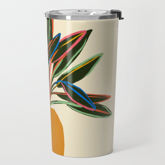 PLANT WITH COLOURFUL LEAVES  Travel Mug Gallery Image 2