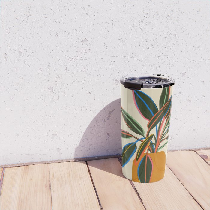 PLANT WITH COLOURFUL LEAVES  Travel Mug Gallery Image 4