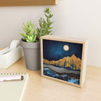 Midnight Desert Moon Mini Art Print Gallery Image 2