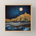Midnight Desert Moon Mini Art Print Gallery Image 1