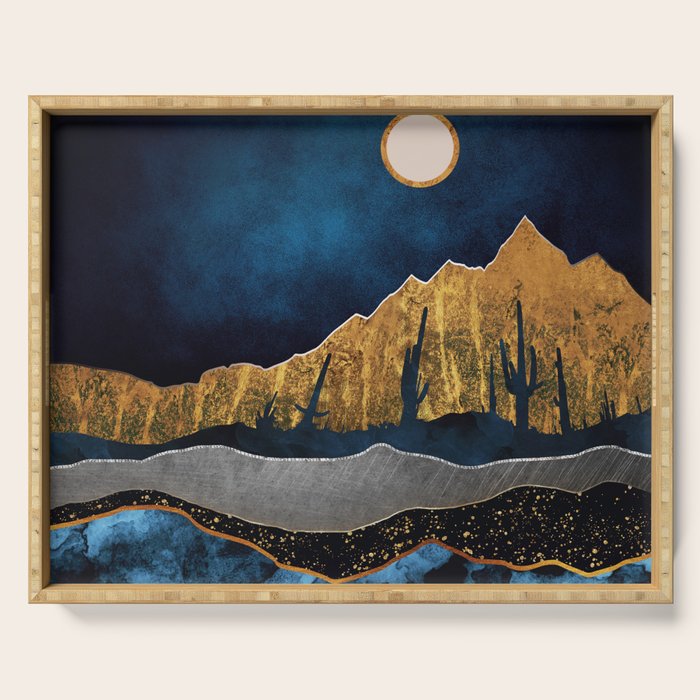 Midnight Desert Moon Serving Tray Gallery Image 1