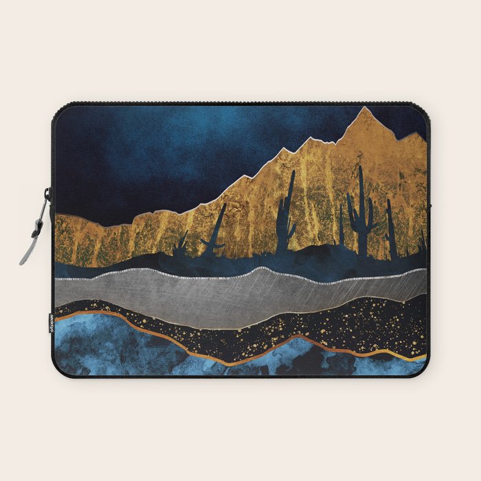 Midnight Desert Moon Laptop Sleeve Gallery Image 1