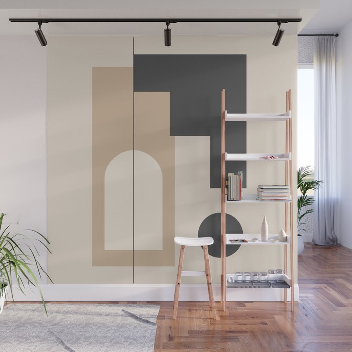 Minimal Geometric Shapes 76 Wall Mural Gallery Image 1