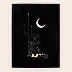 Talking to the Moon - Black and White Poster Gallery Image 4